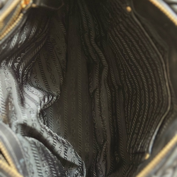 Nappa Gaufre Handle Bag w/ Strap - Picture 9 of 9